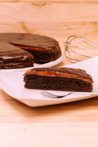 glutenfreier Kuchen mit Schokolade und Karamell Rezept