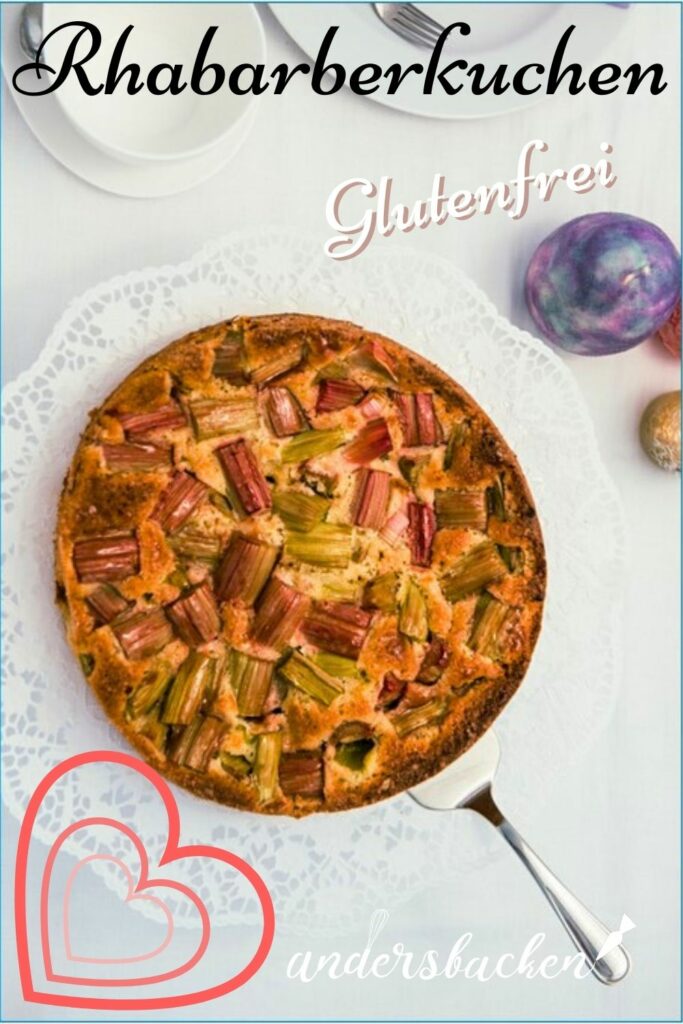 Glutenfreier Rhabarberkuchen Rezept auf Andersbacken.de