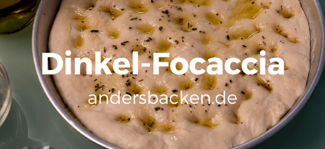 Dinkel Focaccia mit Rosmarin