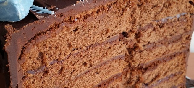 Kuchen mit Ganache