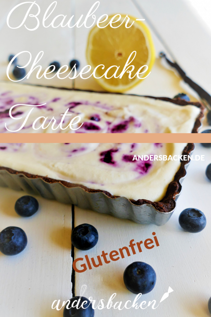 Blaubeer Cheesecake Tarte