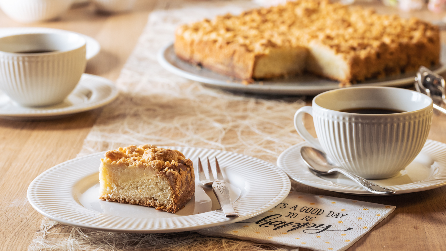 Streuselkuchen Rezept mit Dinkelmehl vegan
