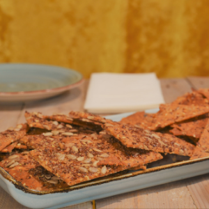 Sauerteig Cracker