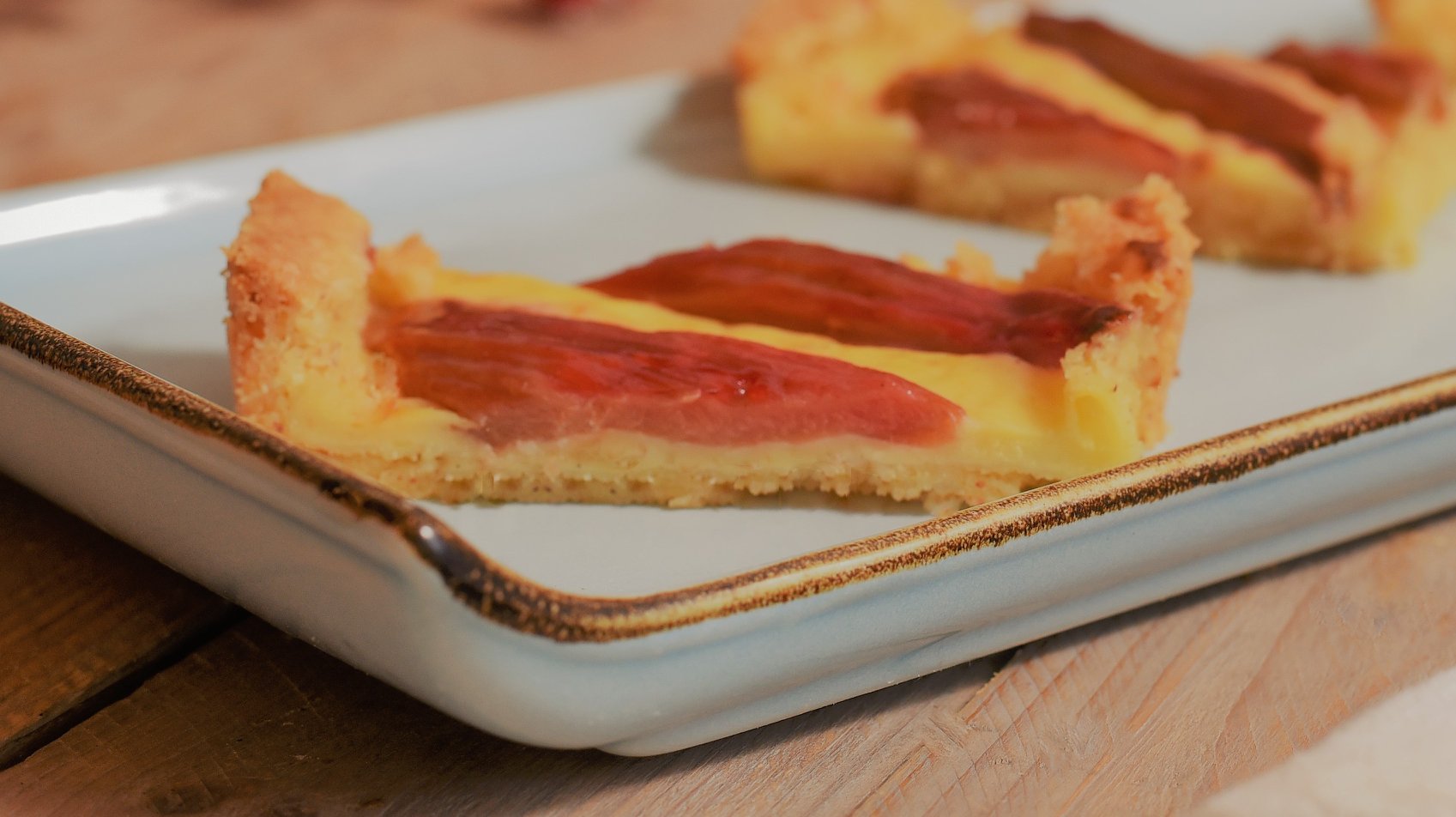 Rhabarbertarte Rezept, glutenfrei backen