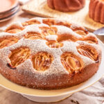 Rezept für glutenfreier, versunkener Apfelkuchen