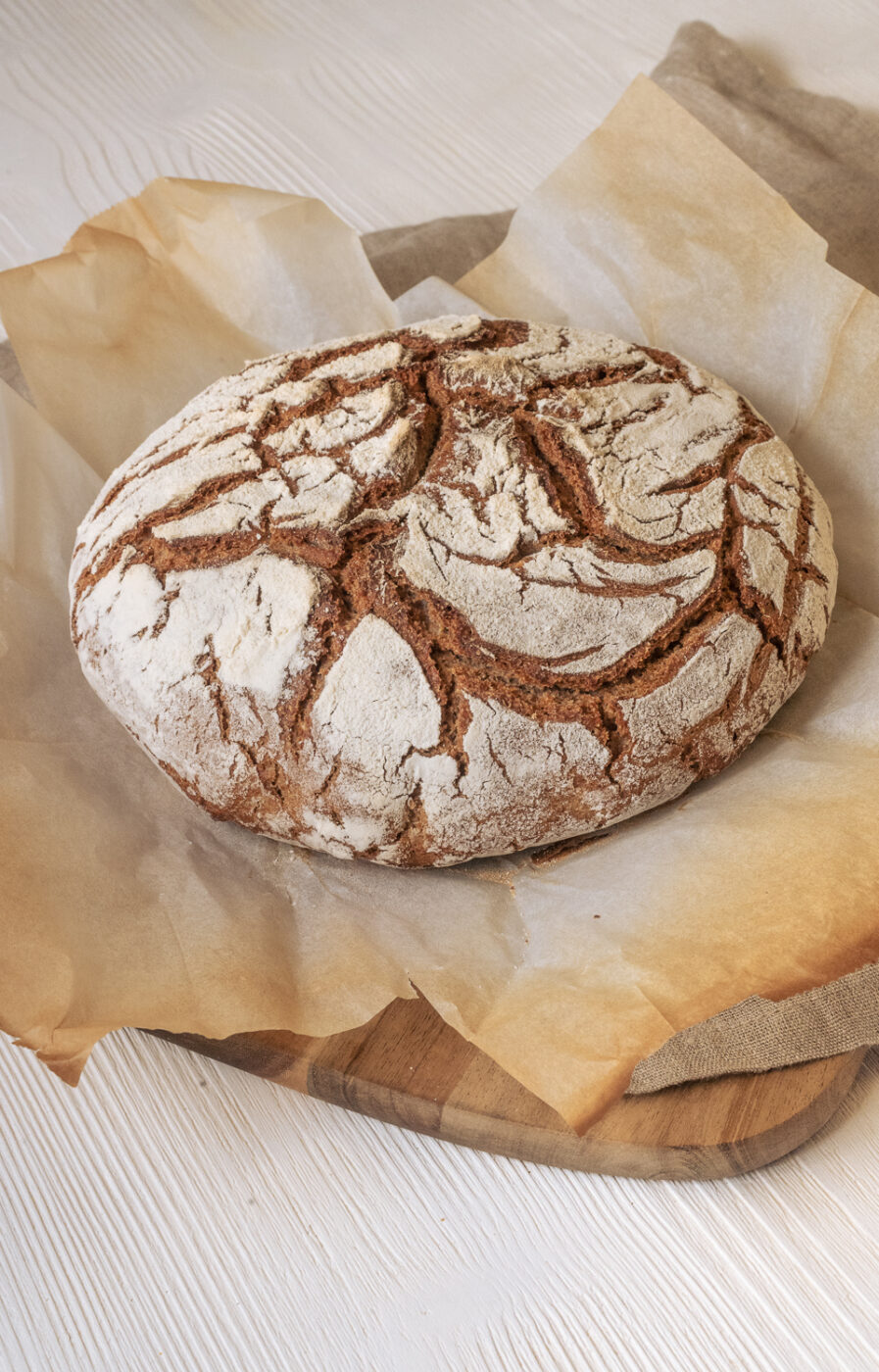 Roggen-Dinkel Topfbrot Rezept