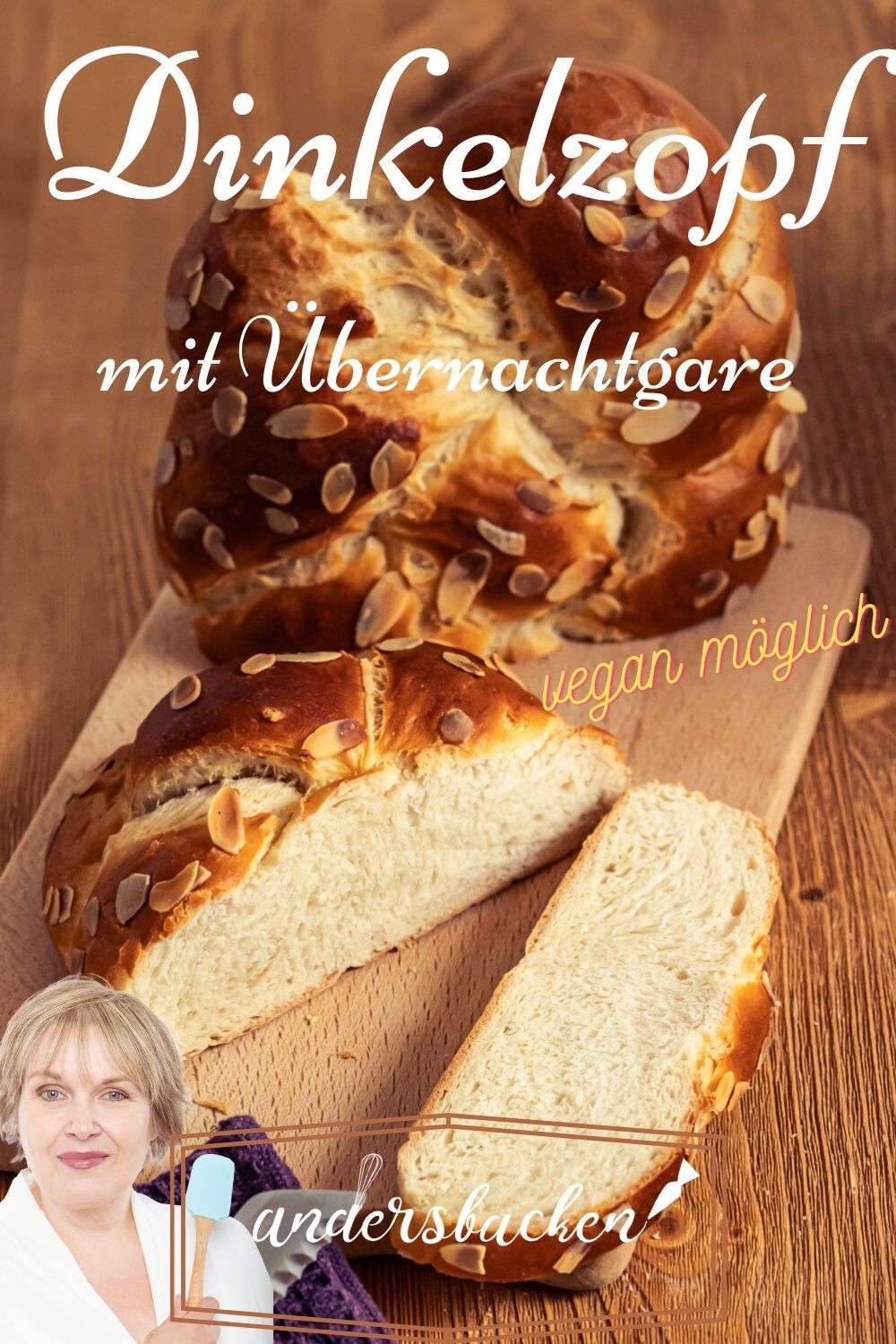 Hefezopf mit Dinkelmehl | andersbacken.de