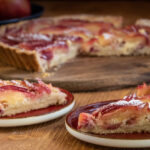 Rezept für eine französische Apfeltarte glutenfrei oder mit Dinkelmehl