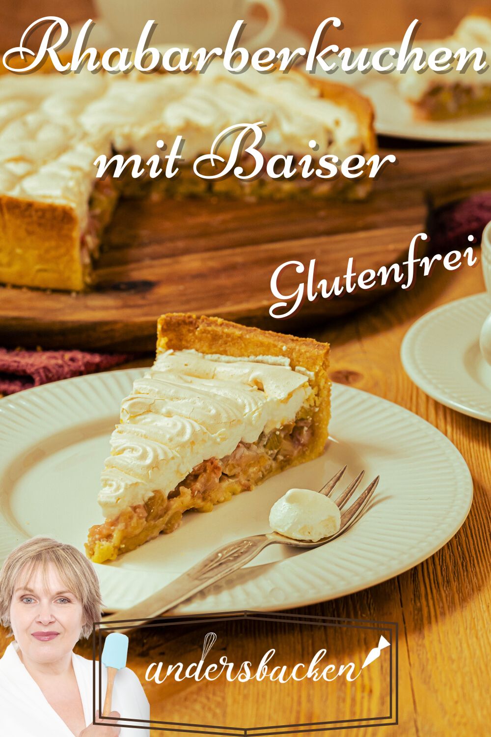 Rhabarberkuchen mit Baiser | andersbacken.de