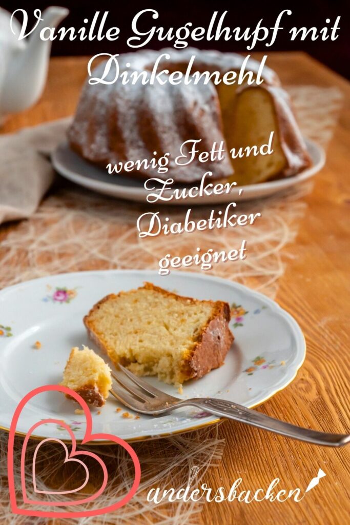 Rezept für Diabetiker Kuchen Vanille-Gugelhupf