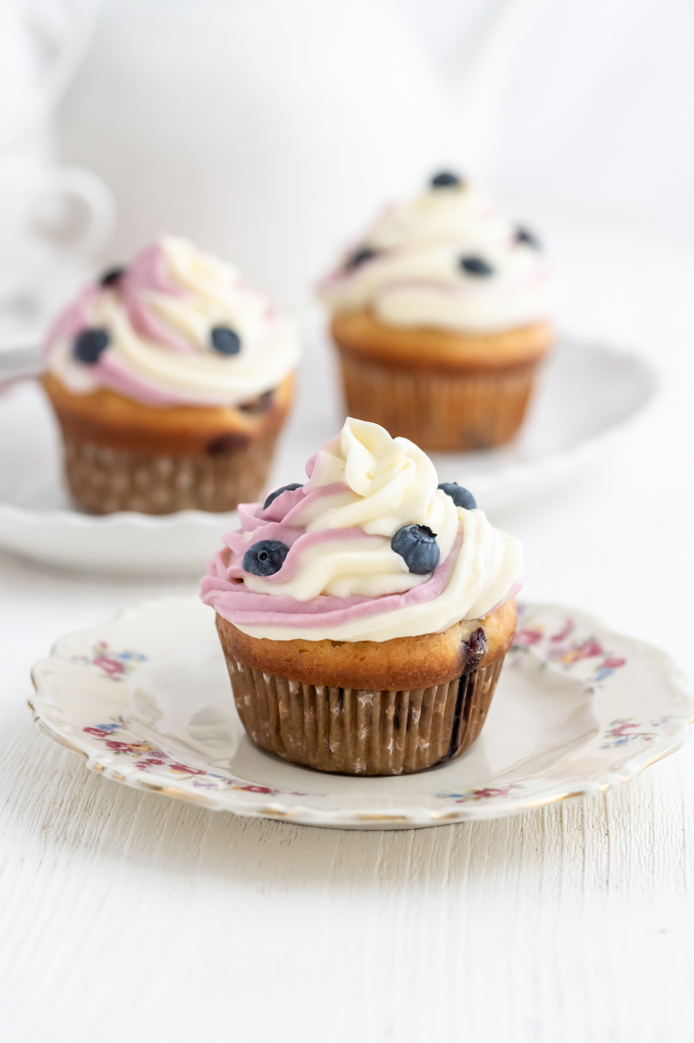 Frischkäse-Frosting mit Heidelbeeren