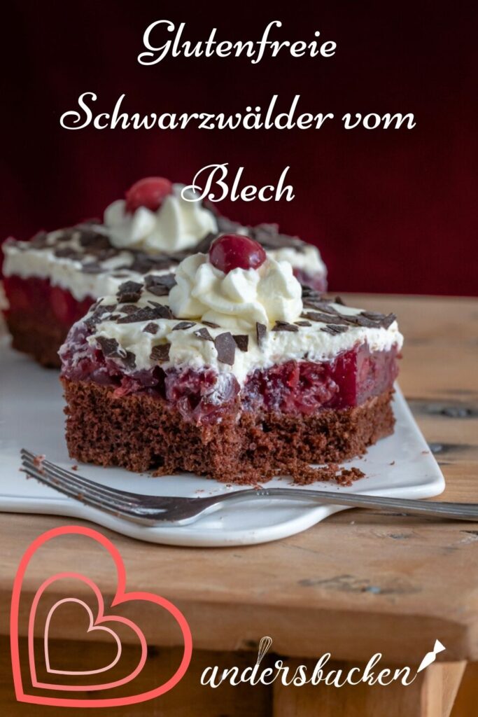 Schwarzwälder Kirsch vom Blech, glutenfreies Rezept zum nachbacken