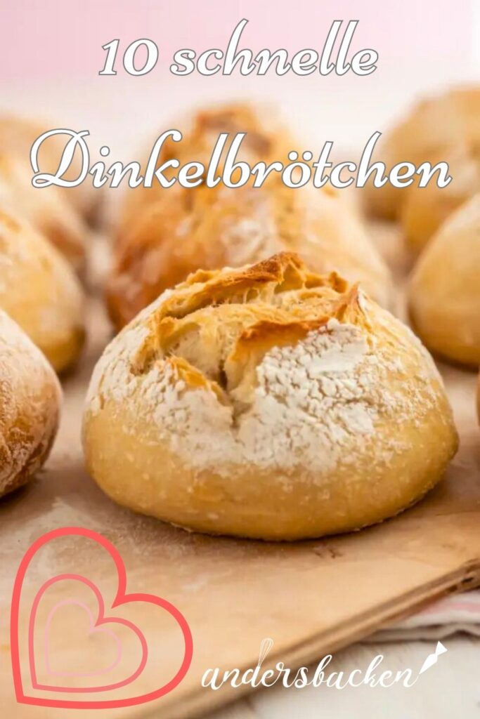 Rezept für 10 schnelle Dinkelbrötchen selber machen
