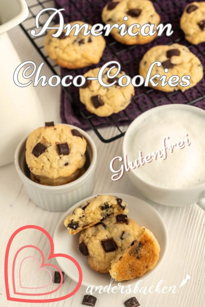 Rezept für american choco-chips Cookies selber machen, schokoladen kekse