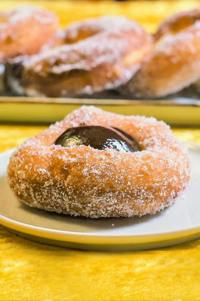 Bauernkrapfn mit Marmelade gefüllt